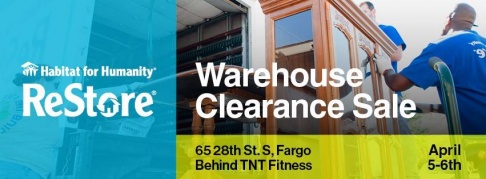 Lake Agassiz Habitat ReStore Warehouse Clearance Sale